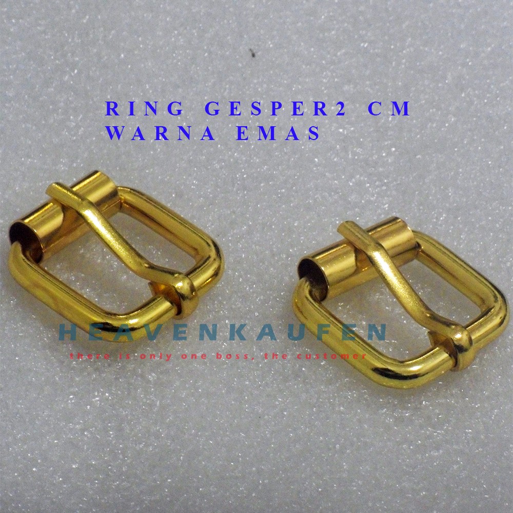 Ring Gesper Tas Warna Emas Ukuran 2 cm