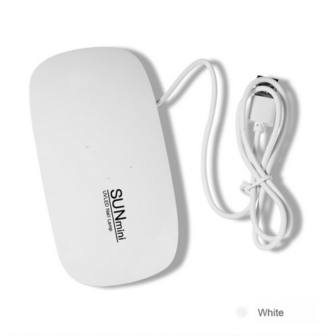 BISA COD MINI UV LED MESIN PENGERING NAIL GEL KUKU PALSU / Lampu LED UV Mini 6W Portabel Nail Dryer-6W small light white
