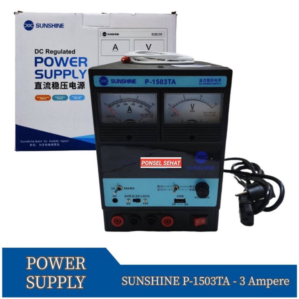 Power Supply SUNSHINE P-1503TA - 3 Ampere Original