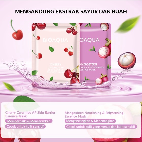 BIOAQUA VEGETABLE AND FRUIT ESSENCE MASK PLANT BASE SHEET MASK