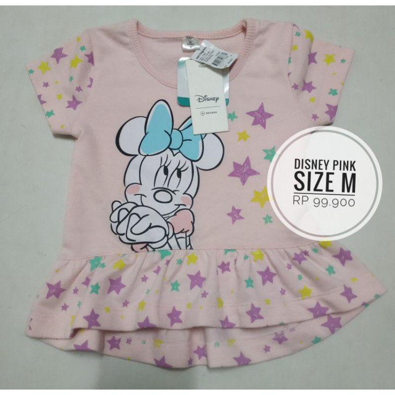 Atasan/ baju anak bayi perempuan Disney Nevada size M pink