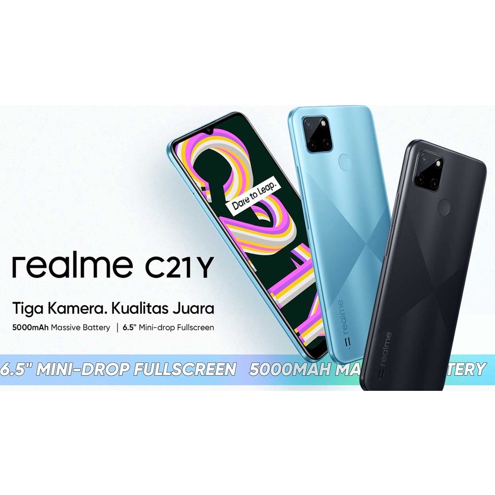 Realme C21Y 3GB+32GB 4GB+64GB Garansi Resmi 1 Tahun-1