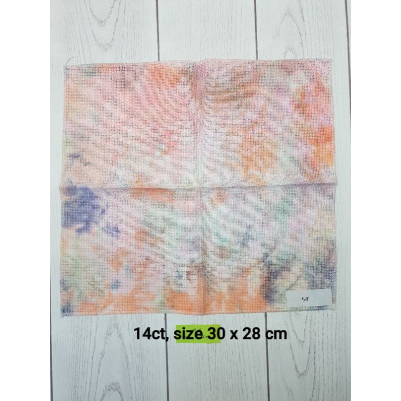 Kain Dyed Aida 14ct untuk Kristik/Cross Stitch