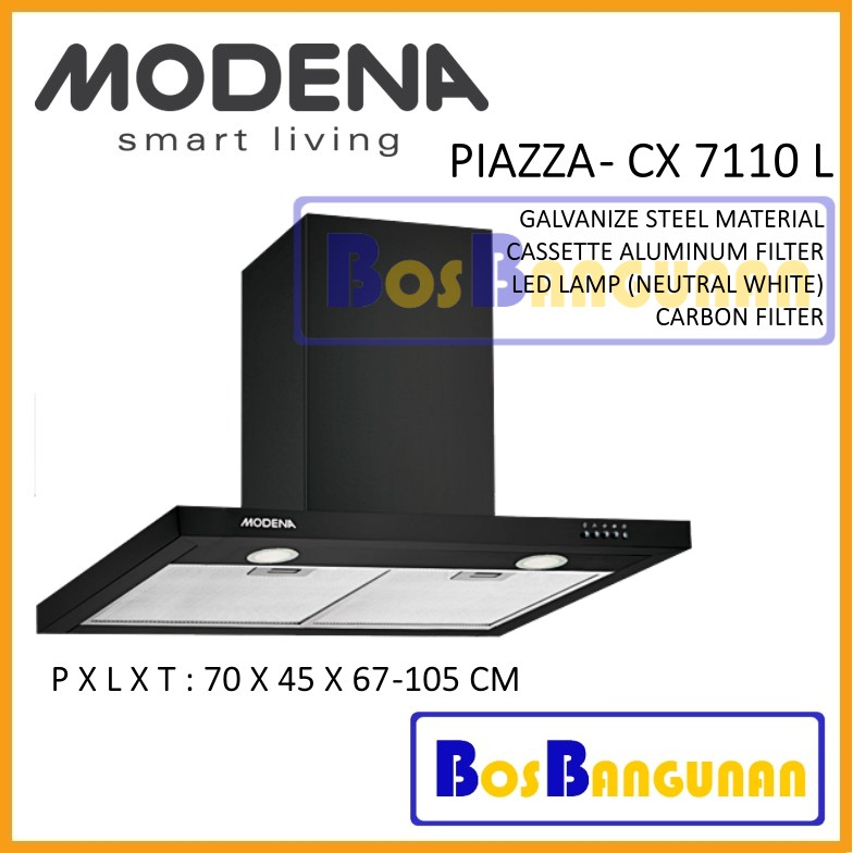 Jual Cooker Hood Chimney Modena Cx L Exhaust Dapur Cerobong