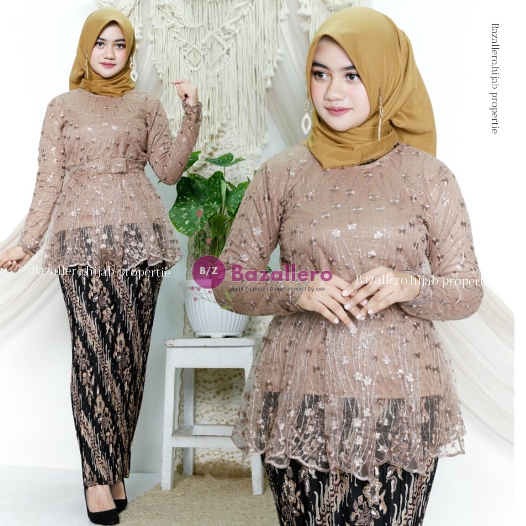 BZ-SET KEBAYA BLOUSE CANTIKA - KEBAYA MODERN CANTIKA - KEBAYA WISUDA KEBAYA TERBARU - KEBAYA KONDANG