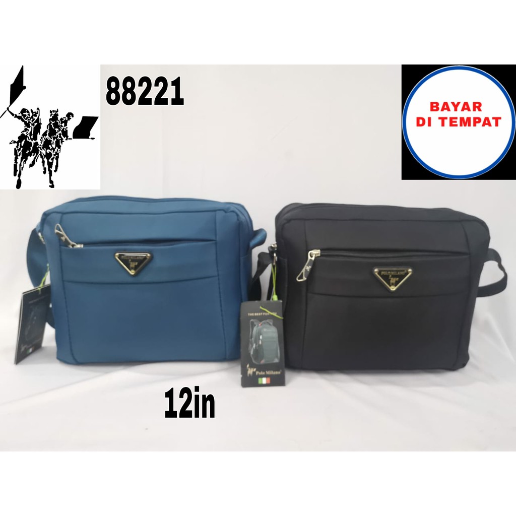 Tas SELEMPANG PRIA IMPORT POLO MILANO 88221 - SELEMPANG MURAH - SLINGBAG IMPORT - TAS PINGGANG FRE BOTOL