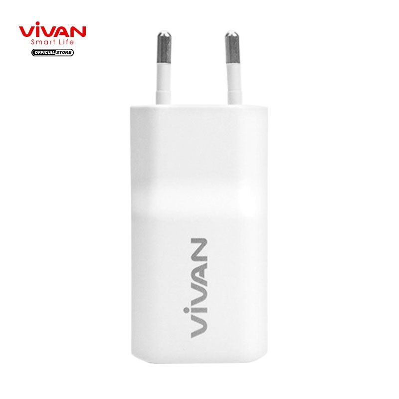 Charger HP VIVAN Casan Dual USB 2.4A White + Kabel USB Micro Android Grey FM100 Original