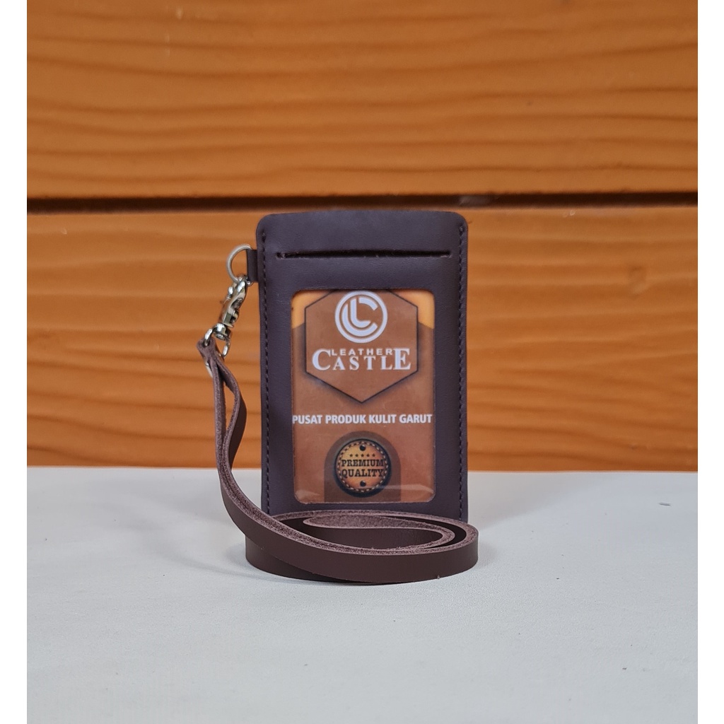 

Name Tag Kulit Id Card Holder Kulit Leather Castle