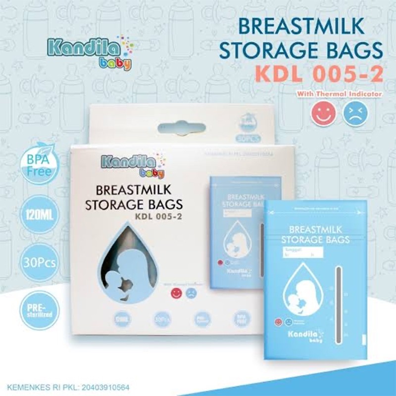 Kantong Asi Kandila Baby Breastmilk Storage KDL005-2 120mL 30pcs Perlengkapan Bayi