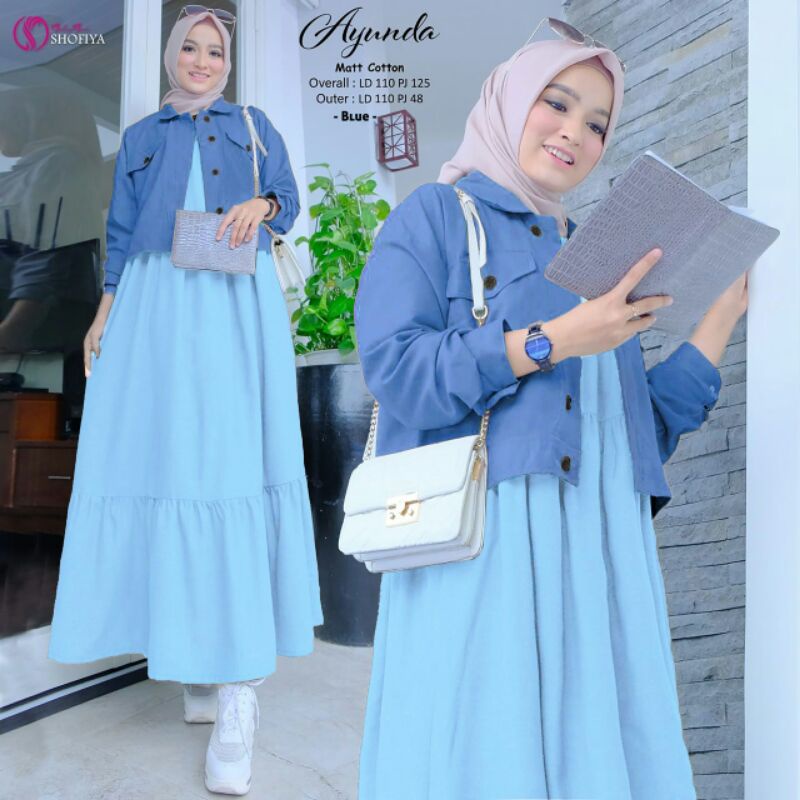 AYUNDA & SENJU Set Ori by Shofiya-Blue