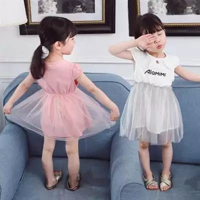 (TERMURAH) | 1 - 4 Tahun - Dress Jia Li - Dress Tutu Kualitas Import Sabrina Korea Style Anak Perempuan BayI