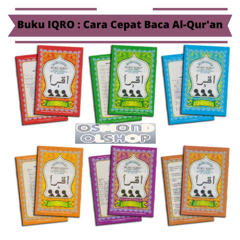 

Buku IQRO Jilid 1-6 Ukuran Kecil | Team Tadarus "AMM Yogyakarta