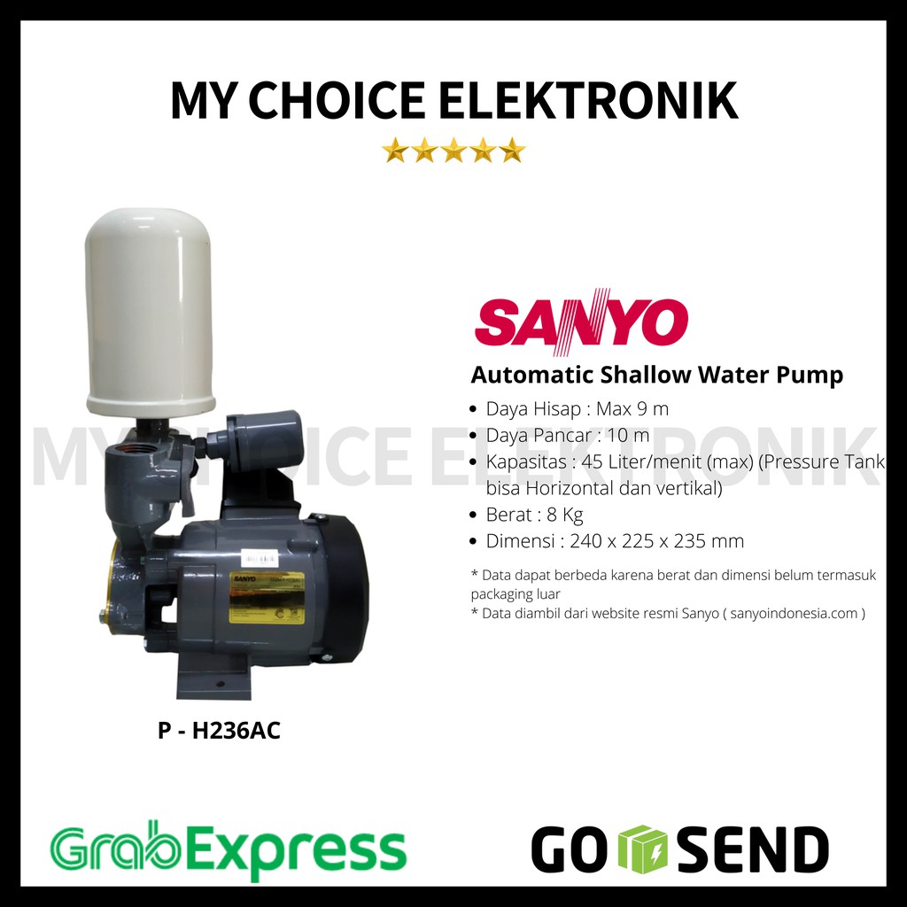 Sanyo Pompa Air PH-236AC / PH-236 AC