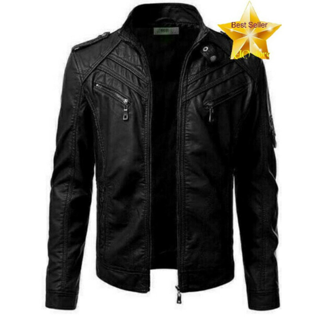 Jaket Kulit Motor Touring AJ