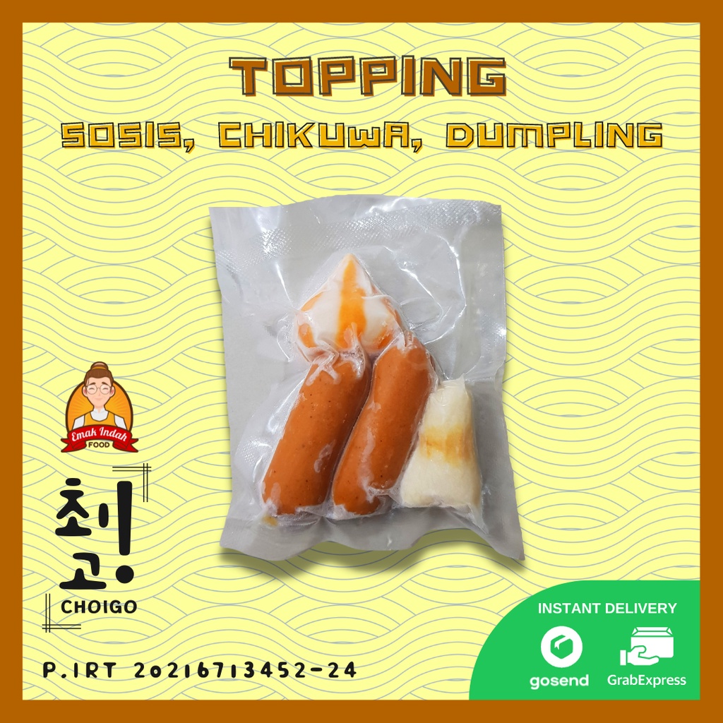 CHOIGO! EXTRA TOPPING MOZARELLA/SOSIS CHIKUWA DUMPLING KEJU RABOKKI TEOKBOKKI RAMYEON