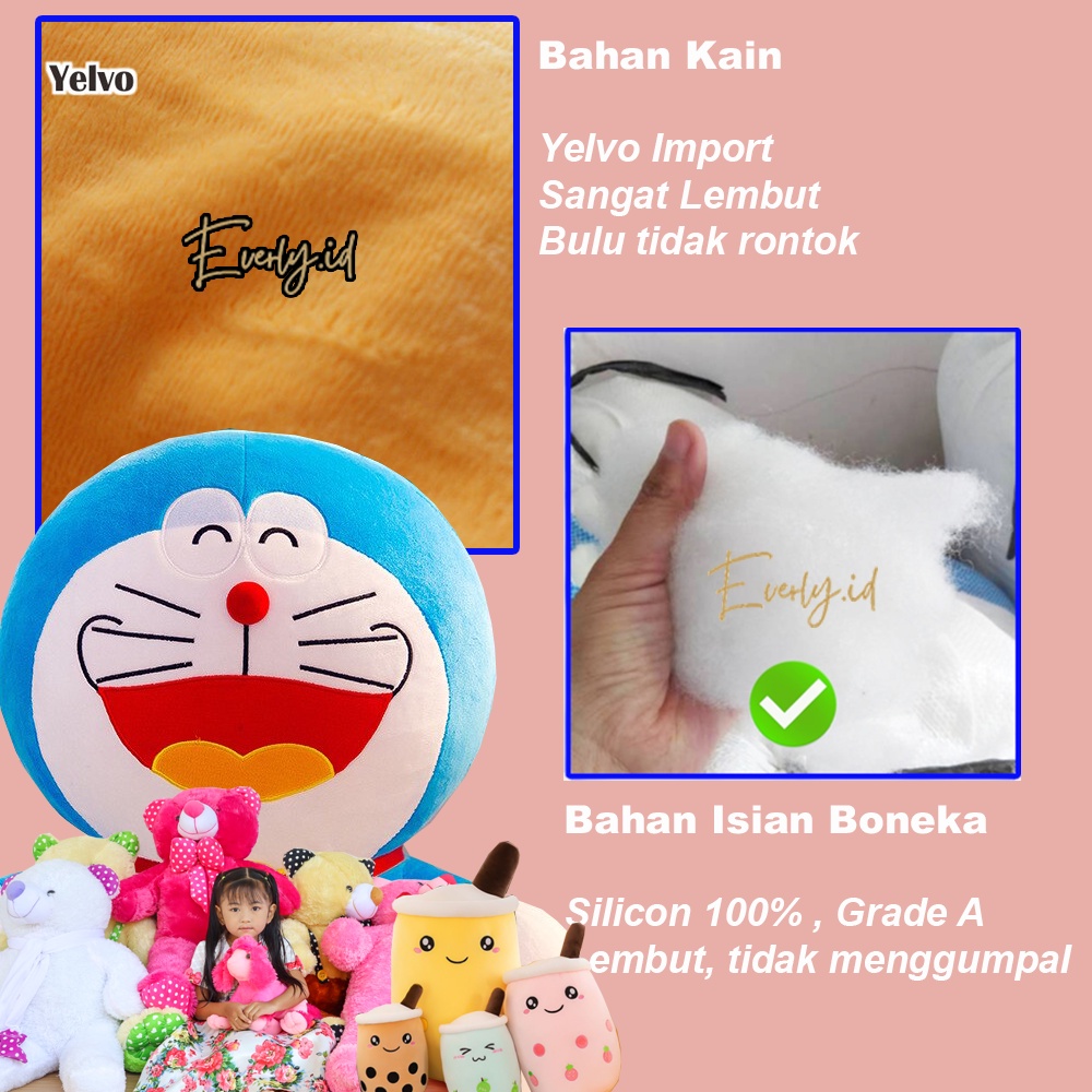 SNI ! Boneka Doraemon Jumbo 80cm Besar Big kado pacar anak perempuan teman laki pria wanita    gemes import ori premium original JUMBO BESAR MINI KECIL  everly.id everlyid gemoy lucu