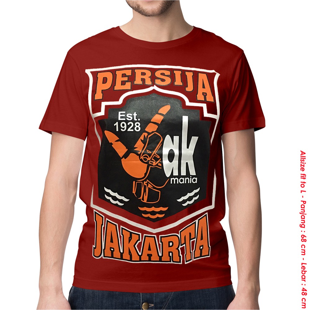 Kaos Baju Distro Persija Couple The Jak Mania JAK ANGEL Tribun Merah