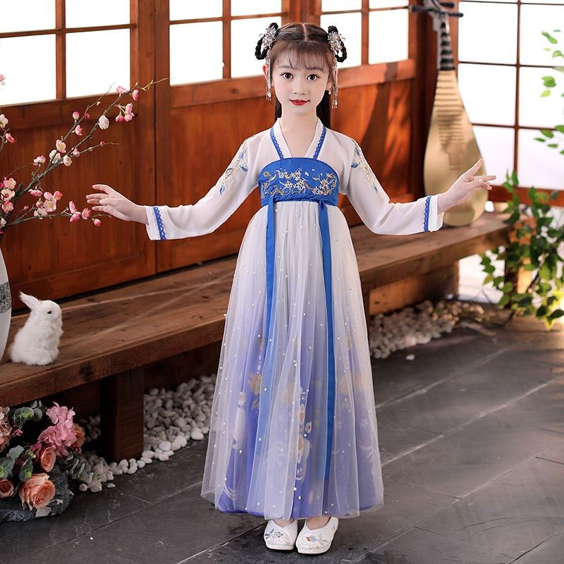 Children's Han Costume Girls' ancient costume super fairy elegant Chinese style autumn Tang Costume