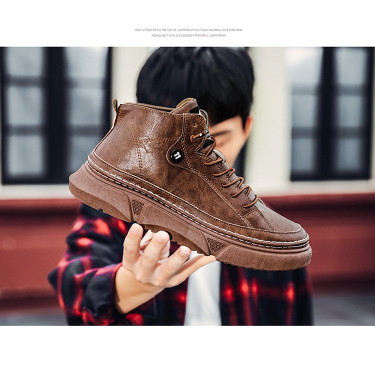 Dream Sepatu Boots Pria Import Martin Luther Retro Leather Style Korea