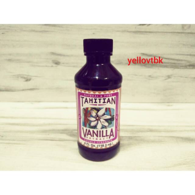 

Vanilla extract double strength tahitian 4 oz/118ml