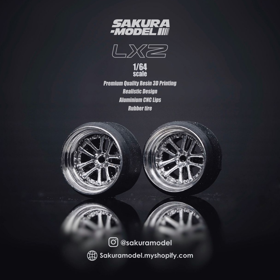 1/64 Custom Wheels Sakura model Kranze LXZ