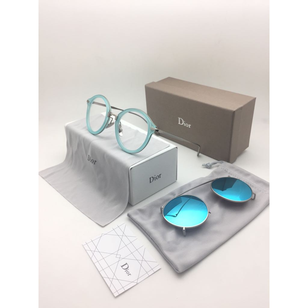 Frame Kacamata Minus Dior Clip On Sunglasses Wanita