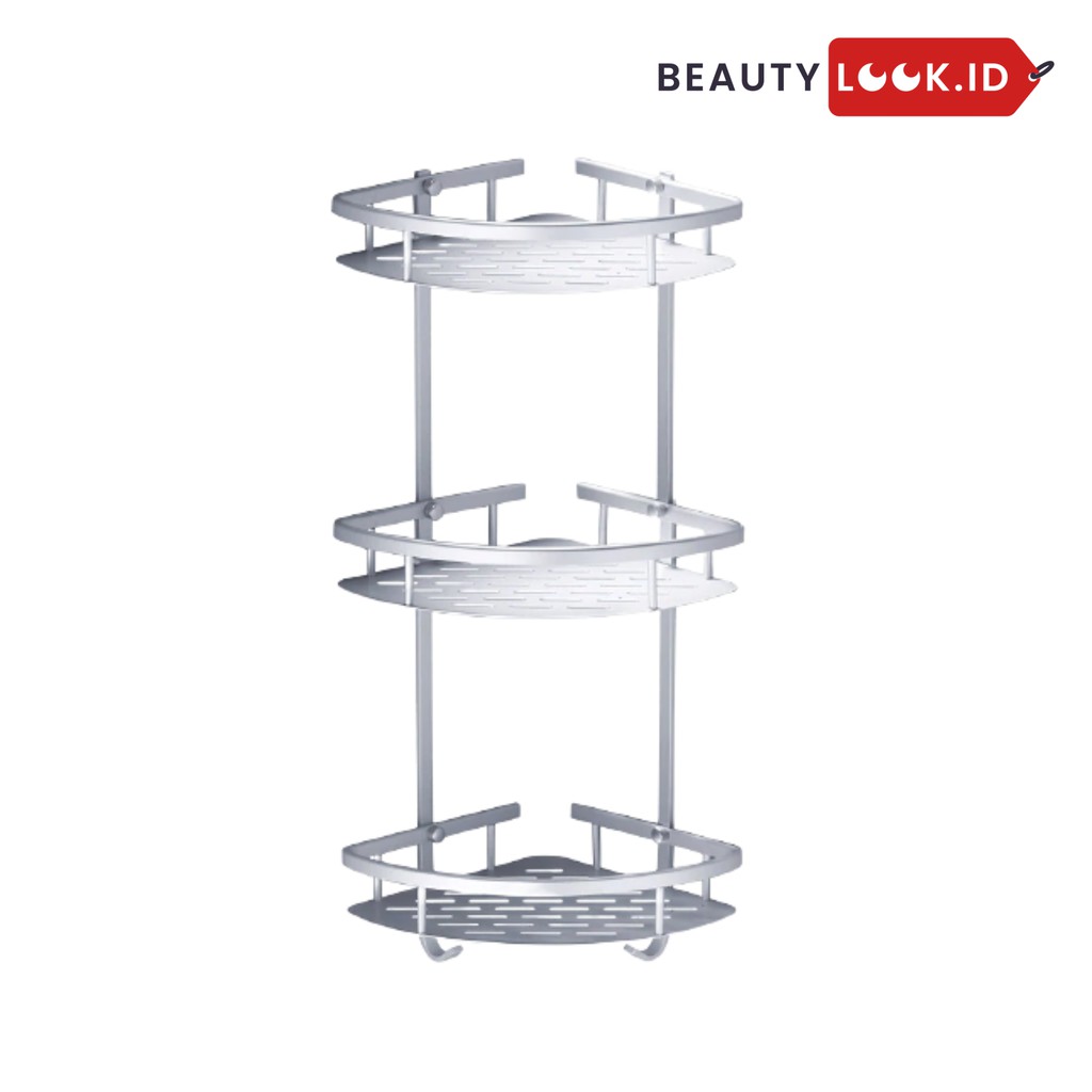 Rak Sudut Kamar Mandi Rak Kamar Mandi Rak Toilet Rak Sabun 3 Tingkat RKM06