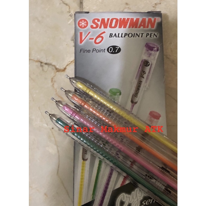 

Murah Pulpen / Ballpoint / Pen Snowman V6 Berkualitas