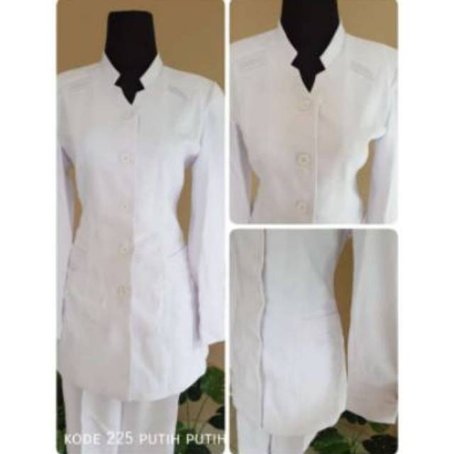 Stelan blazer perawat/putih 225
