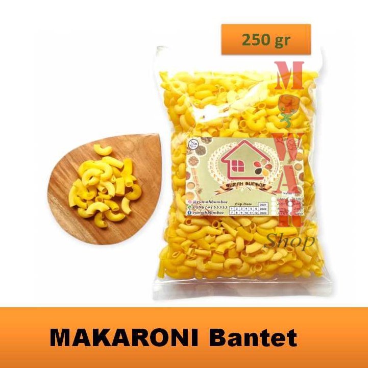 

(250 gr) MAKARONI BANTET Ngehe Kuning Mentah Tanpa Dijemur Langsung Goreng Gurih Dan Renyah