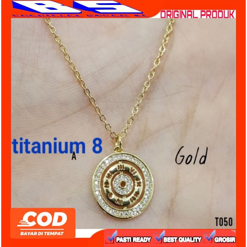 Kalung Titanium Wanita Anti KaBSt Perhiasan Premium