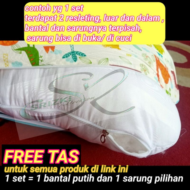 Bantal hamil JUMBO 150*75cm PREMIUM  COVER  2LAPIS + FREE TAS /2 lapis furing + sarung  bahan katun dingin nyaman/COD bayar di tempat /BESTSELLER 1set bantal ibu hamil dan menyusui jumbo lebih NYAMAN DAN RILEX