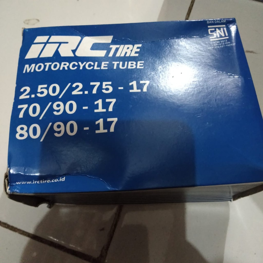 Tube Tire Ban Dalam IRC 250 275 Ring 17