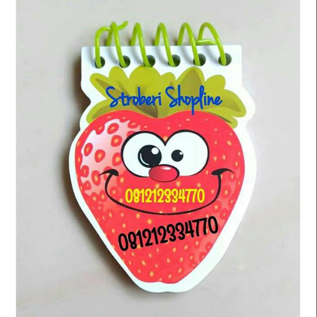 

Notes Spiral Strawberry (Uk. 8x6cm)