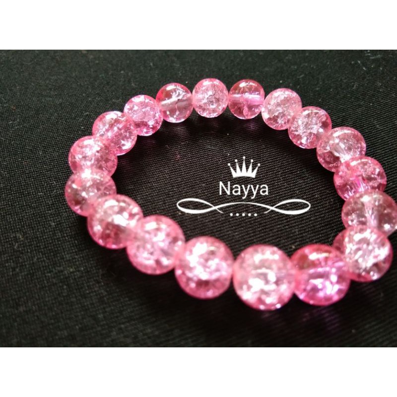 gelang anak perempuan mutiara sintetis corak batu pecah murah