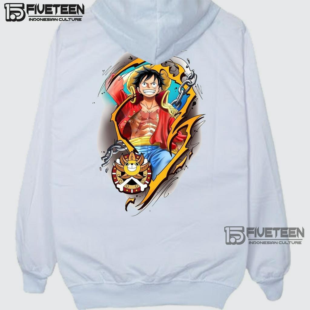 sweater oversize xxxl jumbo wanita warna putih sablon one peace sablon depan belakang fifteen15 hoodie pria distro original brand bahan tebal jaket cowok terbaru 2023 distro zipper hoodie oversize premium fvth