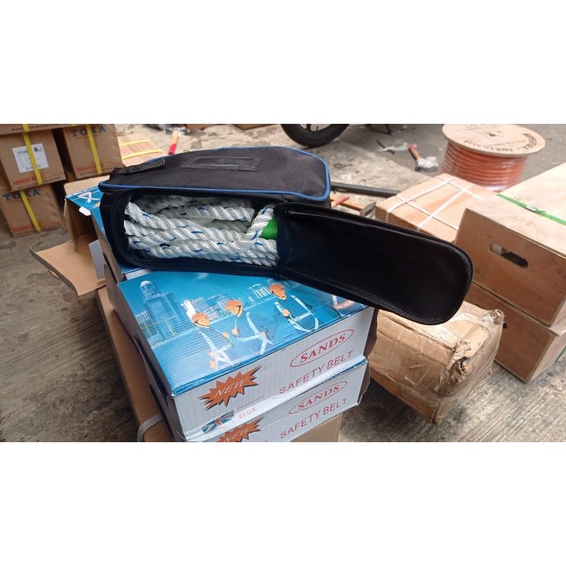 safety belt tali pengaman sabuk pengaman kerja tali panjat single hook / 1 kaitan