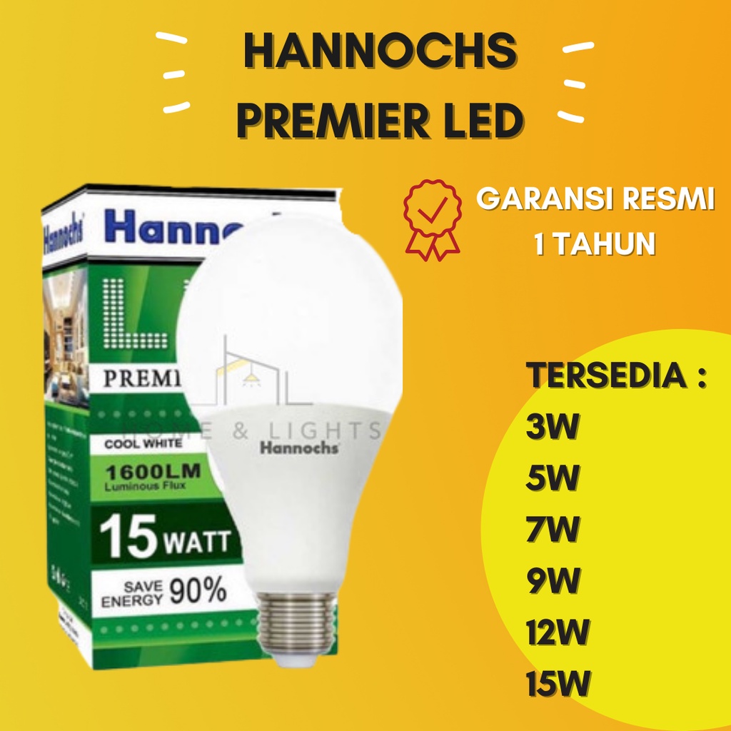 Lampu LED Premier 3W 5W 7W 9W 12W 15W / Hannochs Premier LED Bulb