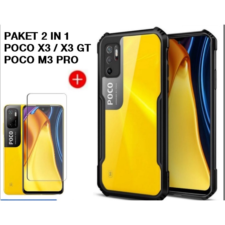 [PROMO] 2 IN 1 Case Xiaomi Poco X3 NFC/Poco X3 Pro/Poco X3 GT/Poco M3 Pro