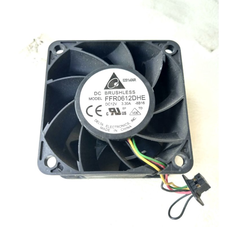Fan dc Brushless Delta Electronics FFR0612DHE-8B16,,,,,,,,12v 3,3A 6x6x3,8cm