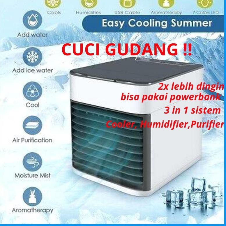 Ω AC PORTABLE MINI PENDINGIN UDARA FAN AIR COOLER USB ARTIC AIR ULTRA PENDINGIN RUANGAN TANPA LISTRI