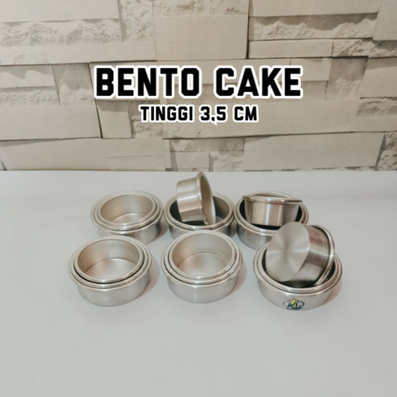 Loyang kue bulat mini press korean bento cake / Loyang kue bento cake/ Loyang korean mini tinggi 3,5