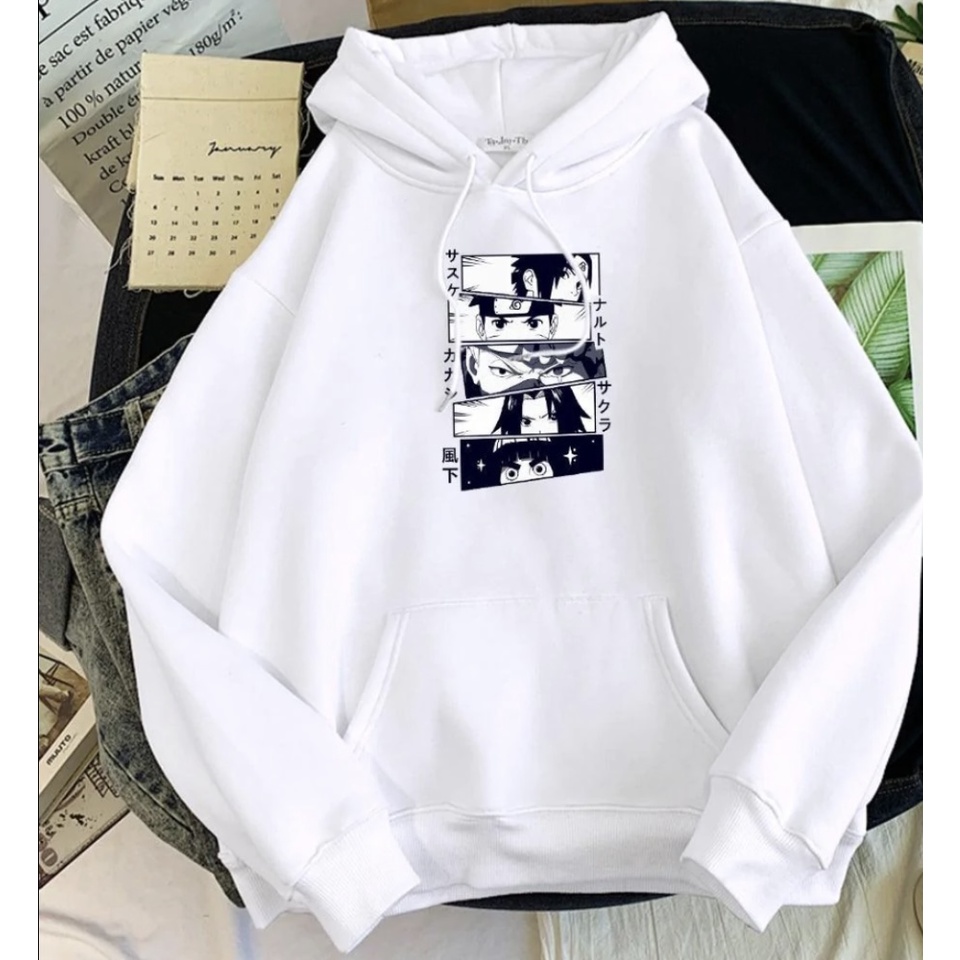 SHIPPUDEN NARUTO Jumper Hoodie II Sweater Hoodie Anime II Sweter Oblong Topi Sz M - XL ( Pria &amp; Wanita / Anak &amp; Dewasa )