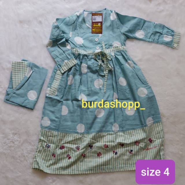 BAJU MUSLIM ANAK DANNIS PEREMPUAN SIZE 4
