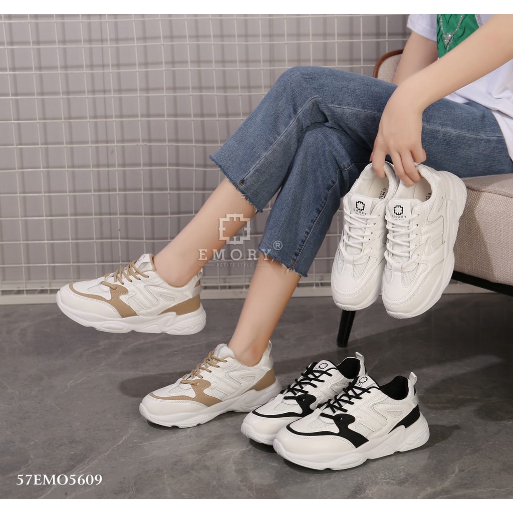 SEPATU SNEAKERS WANITA EMORYSTYLE Venty  5609 MARBELAYUK