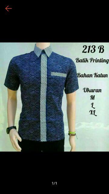 Kemeja Batik Cacing Biru Kemeja Kerja Kemeja Murah Kemeja Grosir