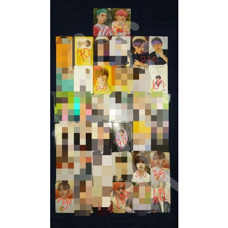 WTS AAB CHENLE (3d lenti, sticker we young, dad v1, kihno we boom, yb, id card, ar selca, cafe) TEN 