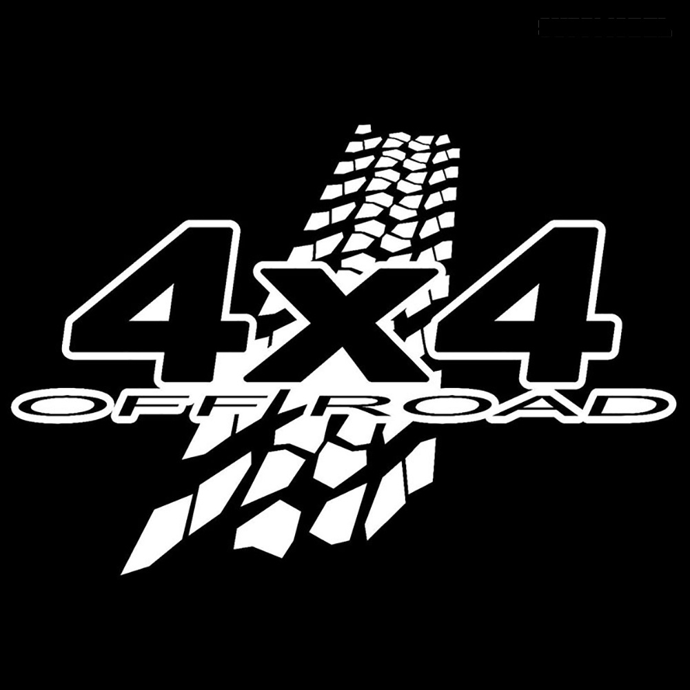 Stiker Decal Motif Tulisan 4x4 Off Road Untuk Dekorasi Body / Jendela / Bumper Mobil