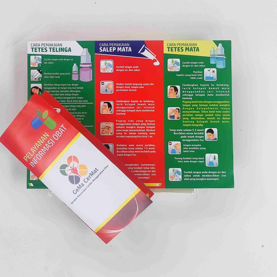 Berkualitas Leaflet / Brosur Pelayanan Informasi Obat, Brosur Farmasi, Leaflet Apotek R21