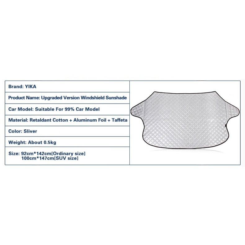 Pelindung UV Kaca Mobil 190 x 100 cm